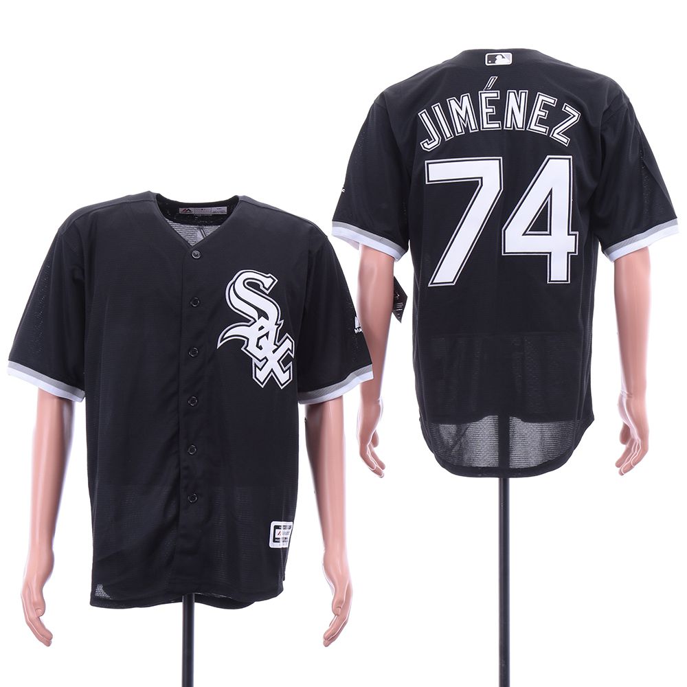 Men Chicago White Sox #74 Jimenez Black Game MLB Jerseys->toronto raptors->NBA Jersey